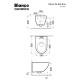 ΛΕΚΑΝΗ ΚΡΕΜΑΣΤΗ ΛΕΥΚΗ ΠΟΡΣΕΛΑΝΗΣ RIMLESS BIANCO CERAMICA REMO 56cm, Slim Soft Close RM11000SC-300 ΛΕΚΑΝΗ ΚΡΕΜΑΣΤΗ ΛΕΥΚΗ ΠΟΡΣΕΛΑΝΗΣ RIMLESS BIANCO CERAMICA REMO 56cm, Slim Soft Close RM11000SC-300